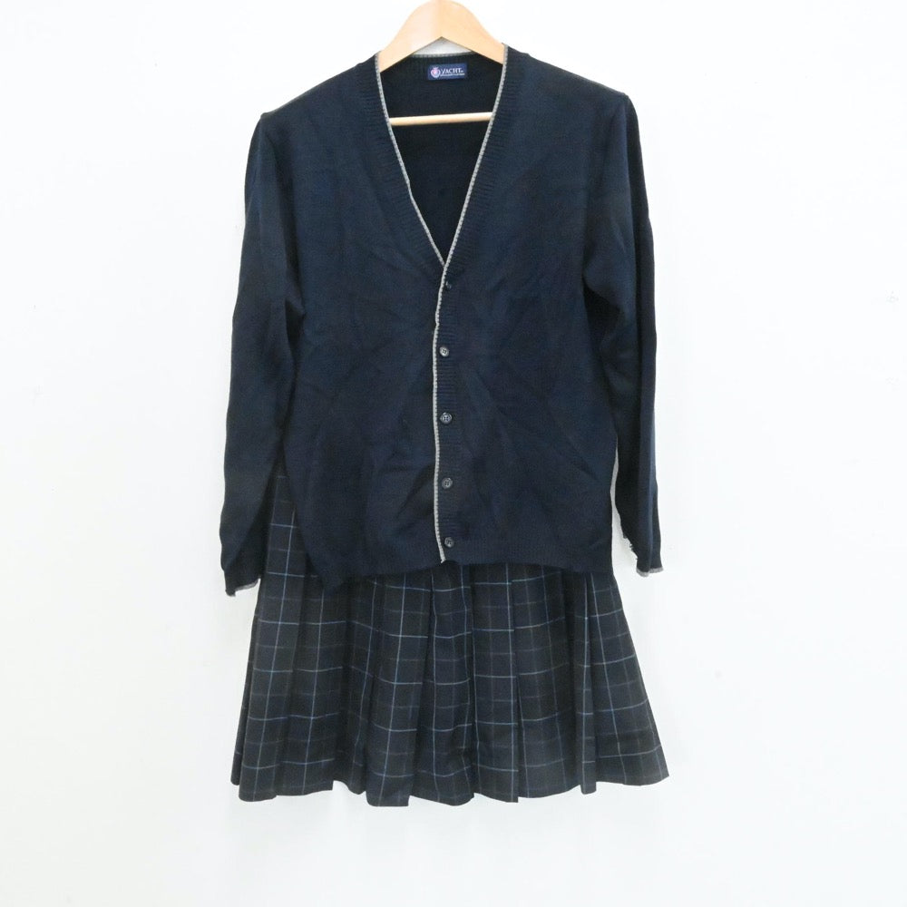 【中古】大阪府 大阪府立泉南高等学校 女子制服 6点（ブレザー・ニット・シャツ・スカート）sf006791