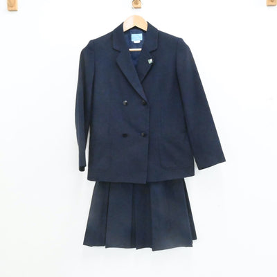 【中古】神奈川県 横浜市立境木中学校 女子制服 3点（ブレザー・スカート・スカート）sf006799