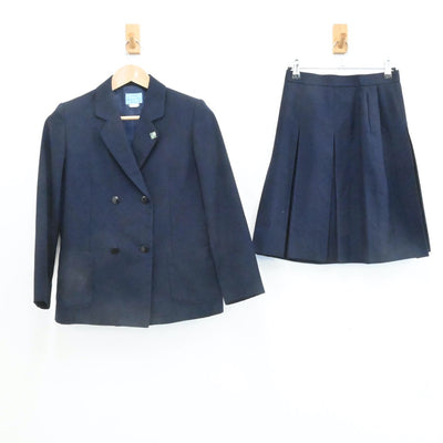 【中古】神奈川県 横浜市立境木中学校 女子制服 3点（ブレザー・スカート・スカート）sf006799