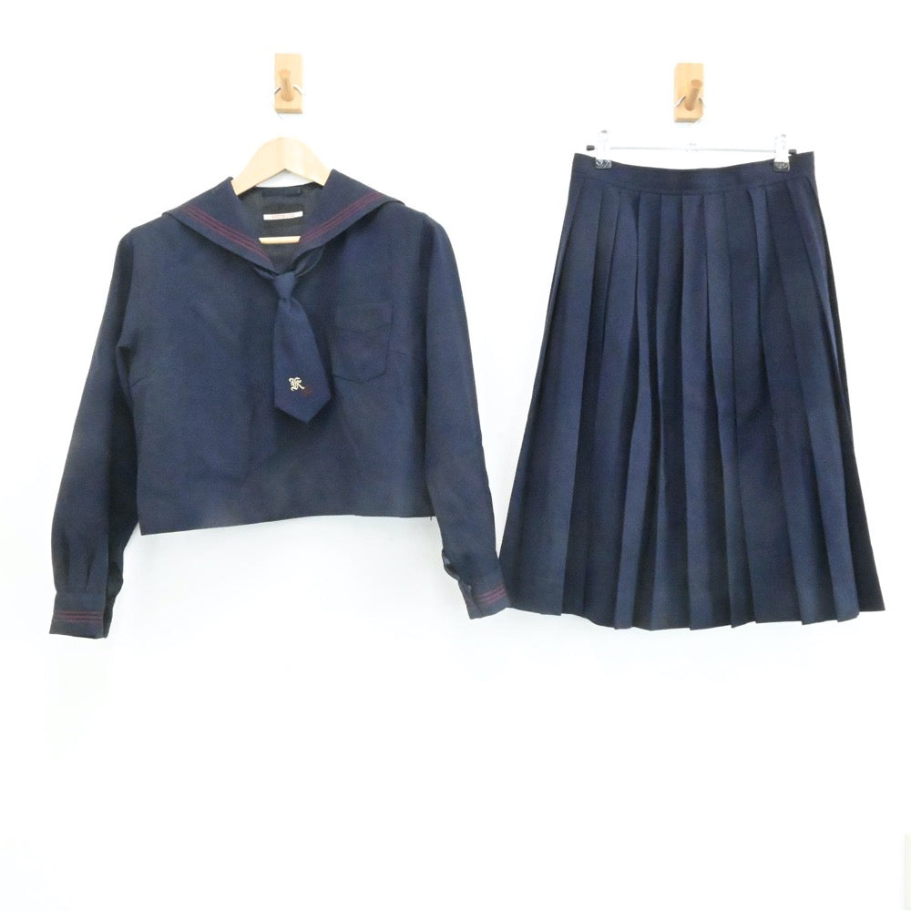 【中古】神奈川県 北鎌倉女子学園中学校･高等学校 女子制服 4点（ブレザー・セーラー服・スカート）sf006810