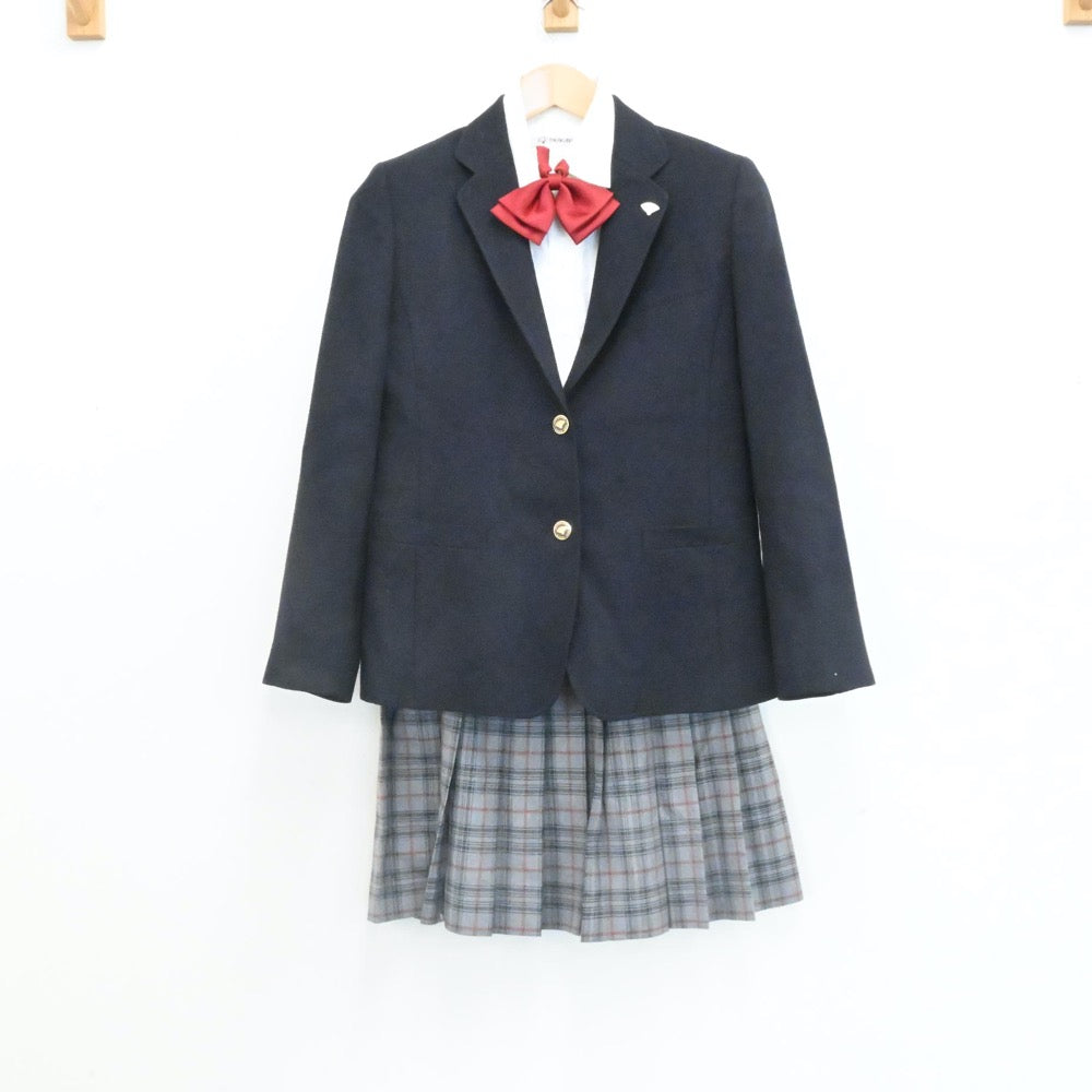 【中古】愛知県 名古屋経済大学高蔵中学・高等学校 女子制服 4点（ブレザー・シャツ・スカート）sf006822