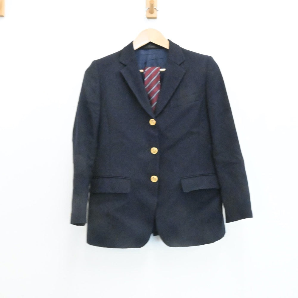 【中古】神奈川県 横浜商科大学高等学校 女子制服 3点（ブレザー・スカート）sf006826