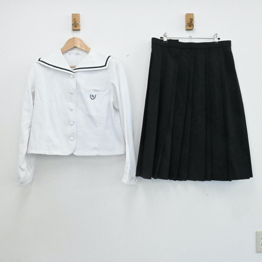 【中古】和歌山県 和歌山北高等学校 女子制服 4点（セーラー服・スカート）sf006855