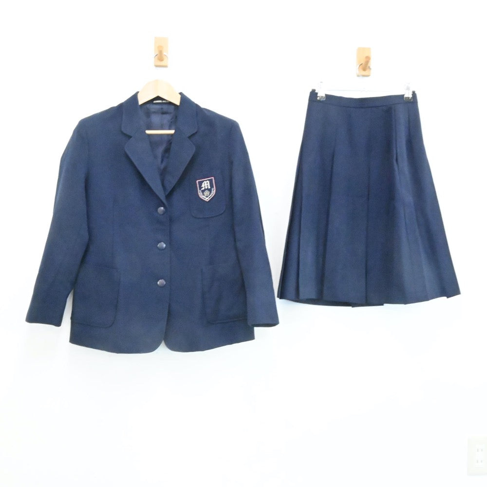 【中古】東京都 三沢中学校 女子制服 3点（ブレザー・ベスト・スカート）sf006859