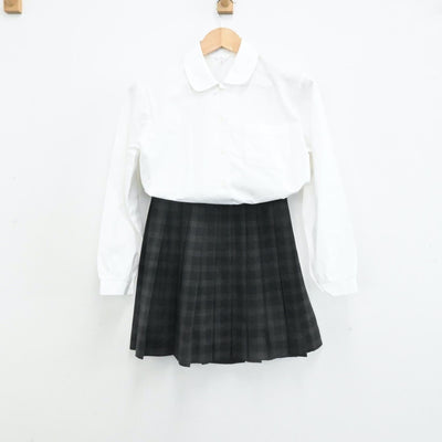 【中古】岡山県 岡山大安寺高等学校 女子制服 4点（ブレザー・シャツ・スカート）sf006882