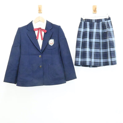 【中古】東京都 富士見中学・高等学校 女子制服 5点（ブレザー・シャツ・スカート）sf006887