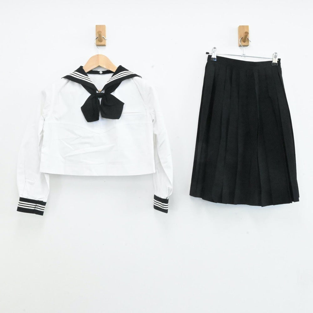 【中古】東京都 富士見中学・高等学校 女子制服 5点（セーラー服・スカート）sf006890