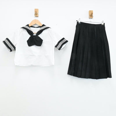 【中古】東京都 富士見中学・高等学校 女子制服 5点（セーラー服・スカート）sf006890