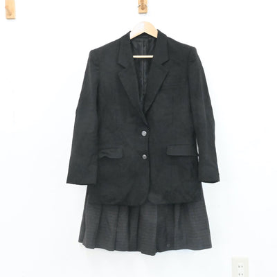 【中古】大阪府 扇町総合高等学校 女子制服 3点（ブレザー・ニット・スカート）sf006910