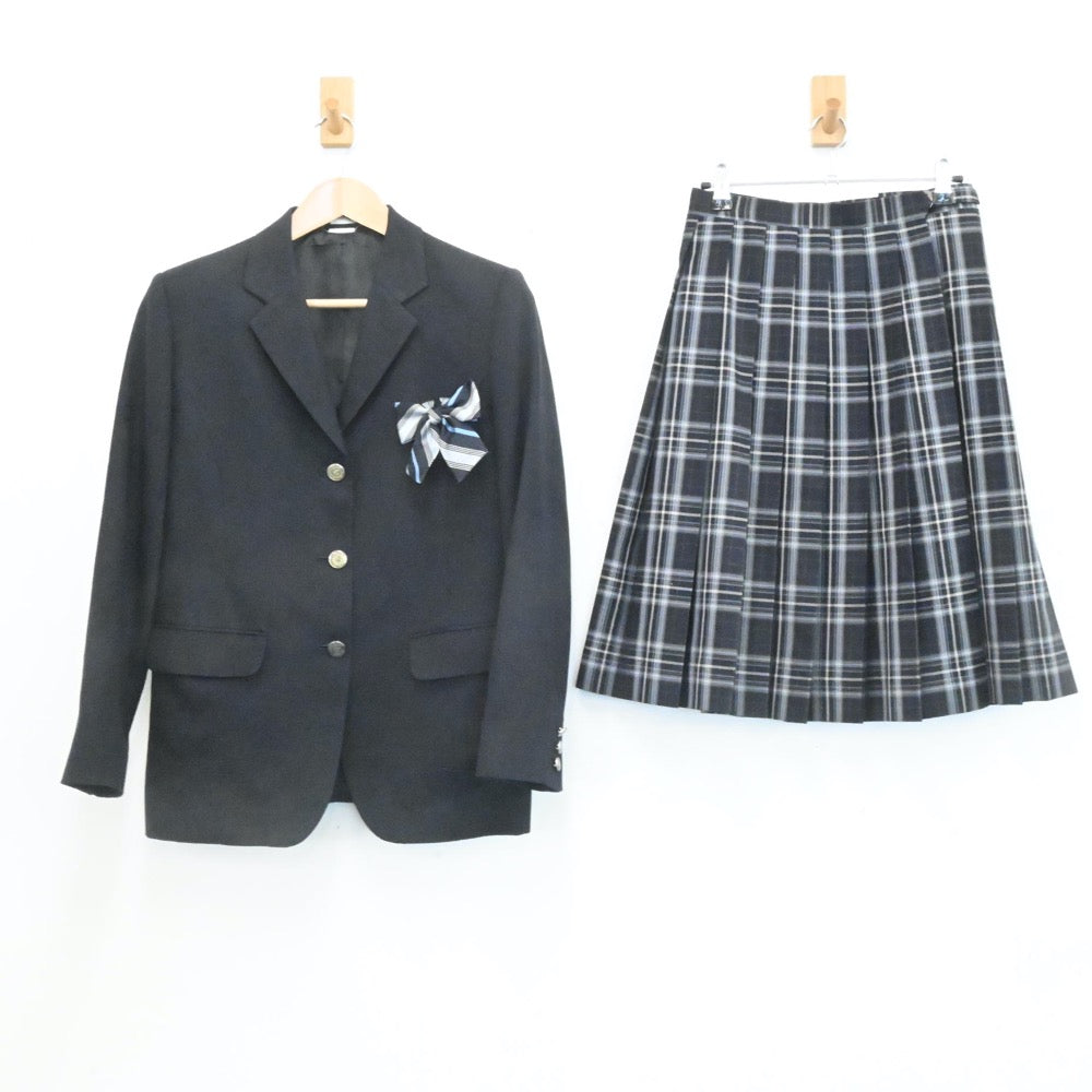 【中古】埼玉県 狭山ヶ丘中学校 女子制服 3点（ブレザー・スカート）sf006916