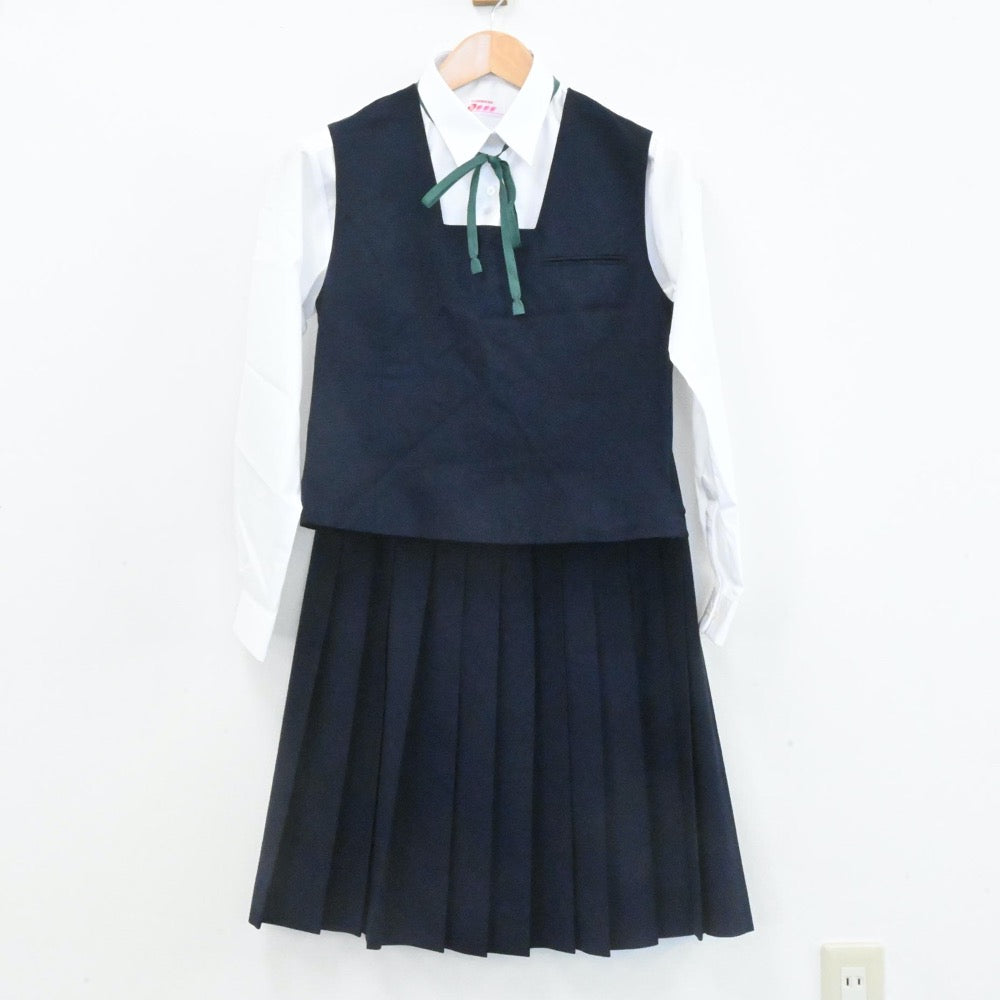 中古制服】北海道 札幌市立羊ヶ丘中学校 女子制服 5点（ブレザー・ベスト・シャツ・スカート）sf006937【リサイクル学生服】 | 中古制服 通販パレイド