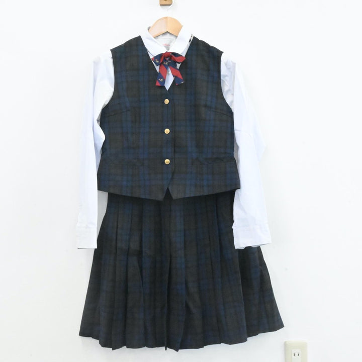 中古制服】熊本県 熊本市立長嶺中学校 女子制服 6点（ブレザー・ベスト・ニット・シャツ・スカート）sf006957【リサイクル学生服】 | 中古制服 通販パレイド