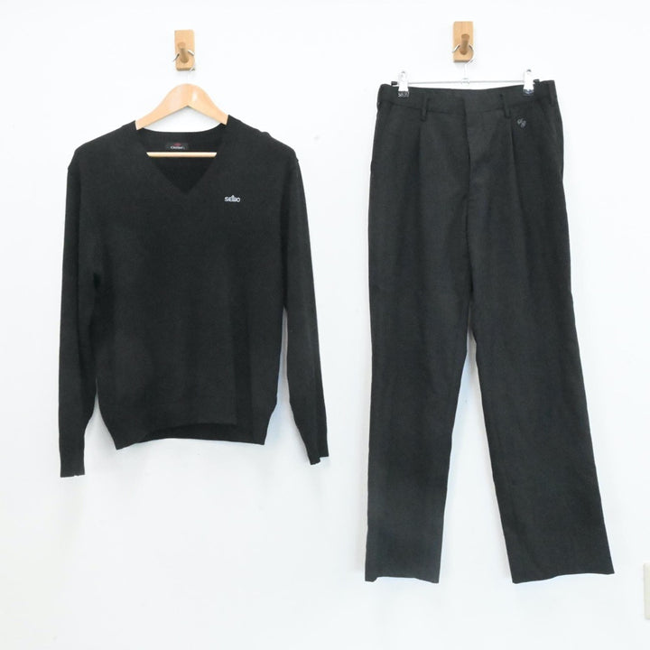 中古制服】埼玉県 聖望学園高等学校 男子制服 2点（ニット