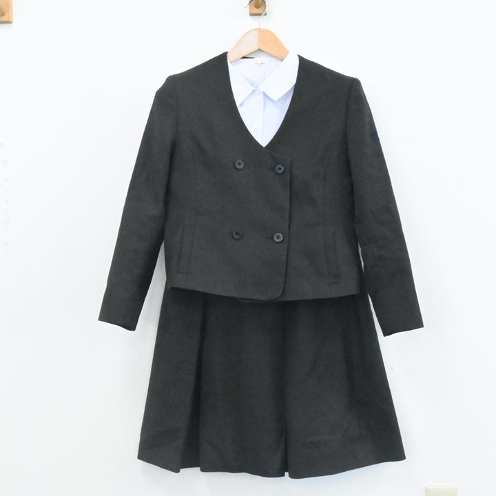 【中古】大分県 大分県立中津南高等学校 女子制服 4点（ブレザー・ベスト・シャツ・スカート）sf007018