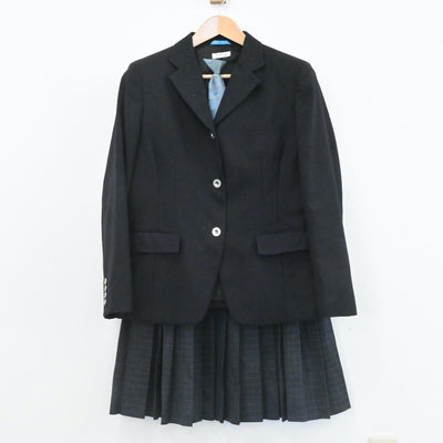 【中古】岡山県 岡山県立倉敷鷲羽高等学校 女子制服 4点（ブレザー・ニット・スカート）sf007019