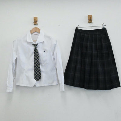 【中古】鳥取県 鳥取県境港総合技術高等学校 女子制服 6点（ブレザー・ニット・シャツ・スカート）sf007035