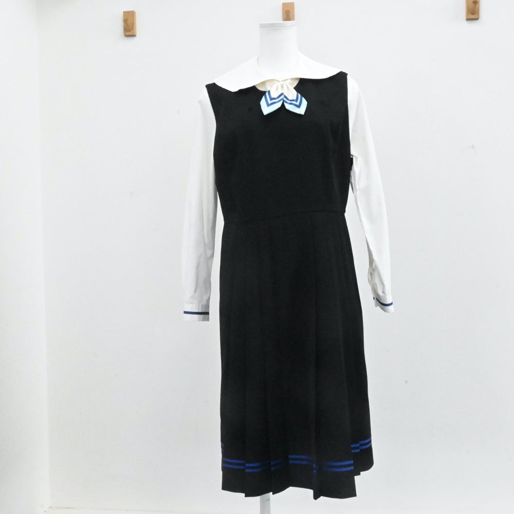 【中古】東京都 瀧野川女子高等学校 女子制服 4点（シャツ・ジャンパースカート・ブレザー）sf007056