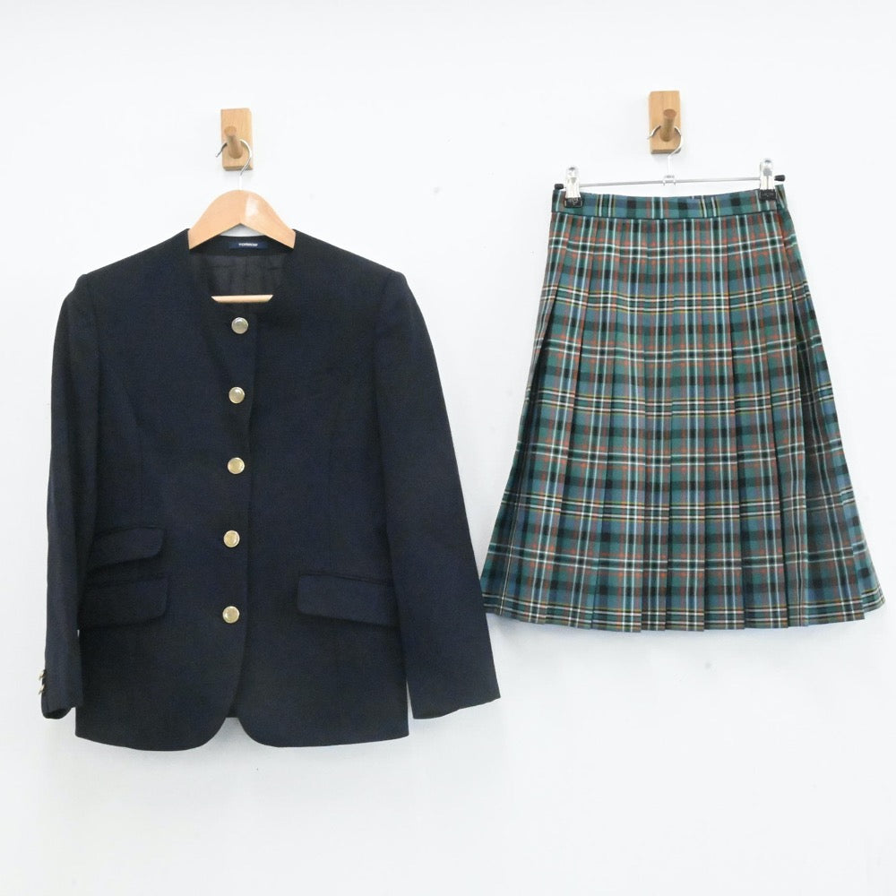 【中古】埼玉県 獨協埼玉中学校 女子制服 2点（ブレザー・スカート）sf007059