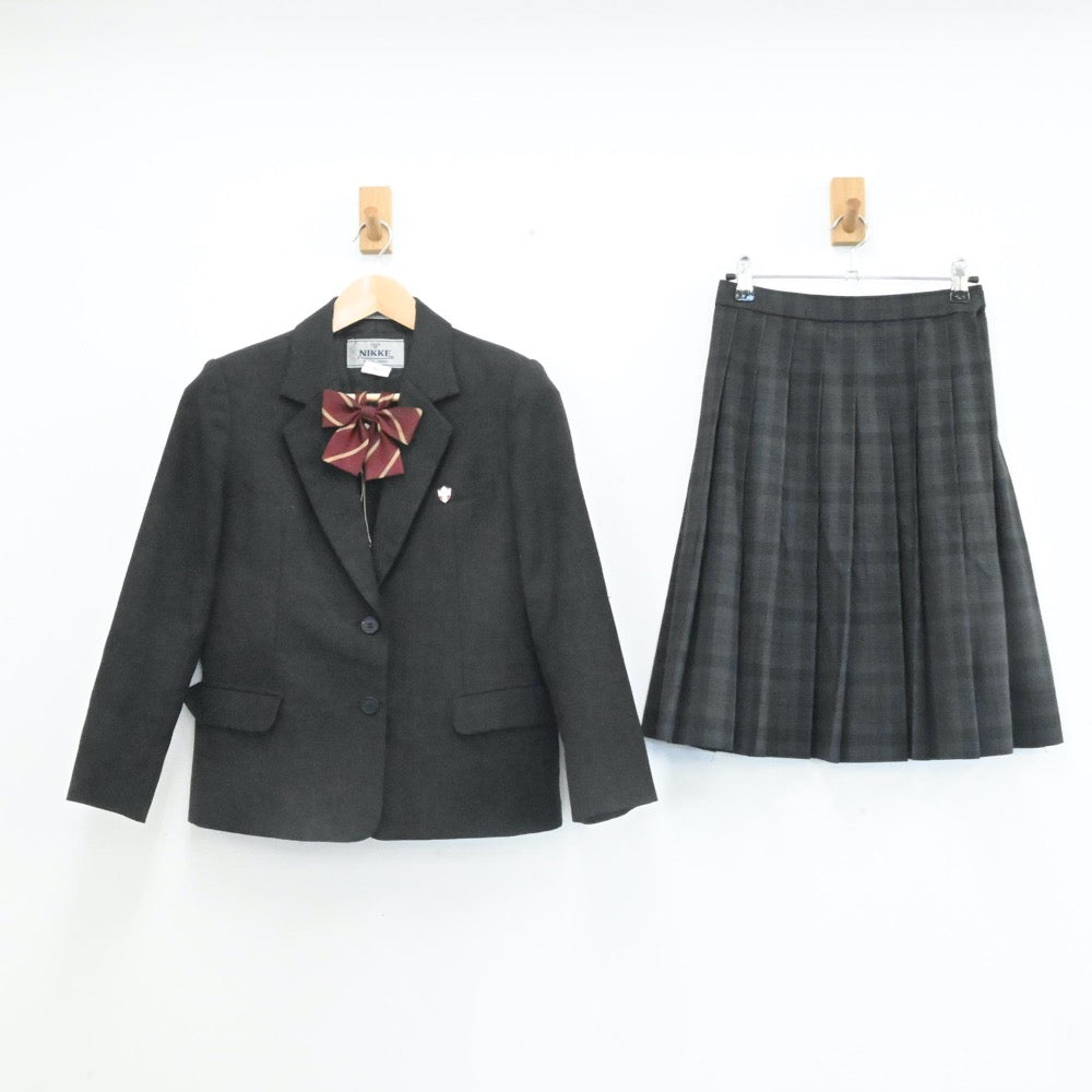 【中古】岐阜県 済美高等高校 女子制服 5点（ブレザー・スカート）sf007083