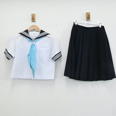 【中古】東京都 昭和女子大学付属中学校 女子制服 4点（セーラー服・スカート）sf007119