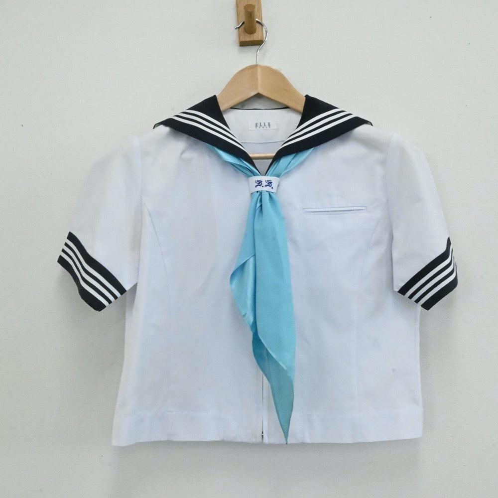 【中古】東京都 昭和女子大学付属中学校 女子制服 4点（セーラー服・スカート）sf007119