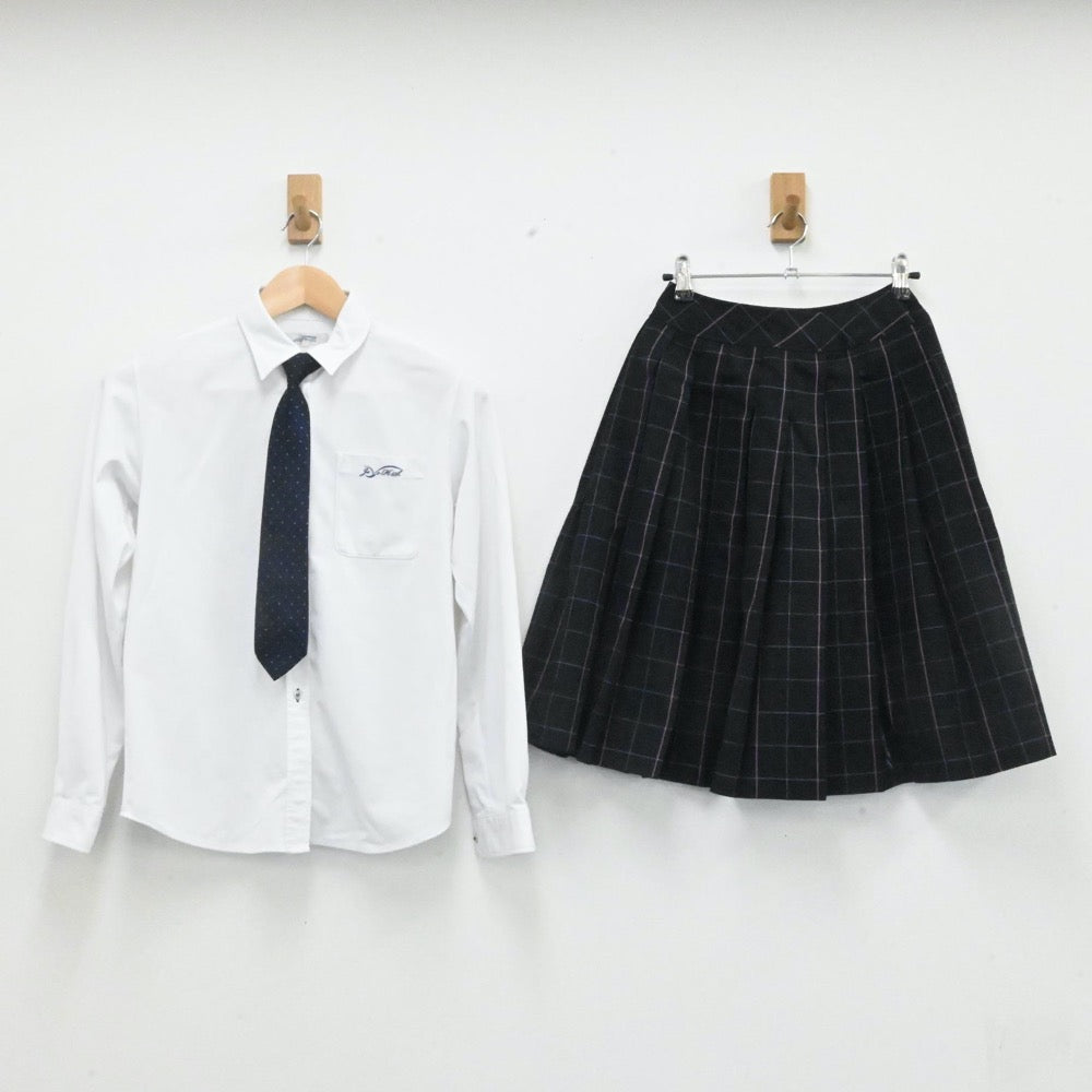 【中古】京都府 京都府立城陽高等学校 女子制服 5点（ブレザー・シャツ・スカート）sf007154