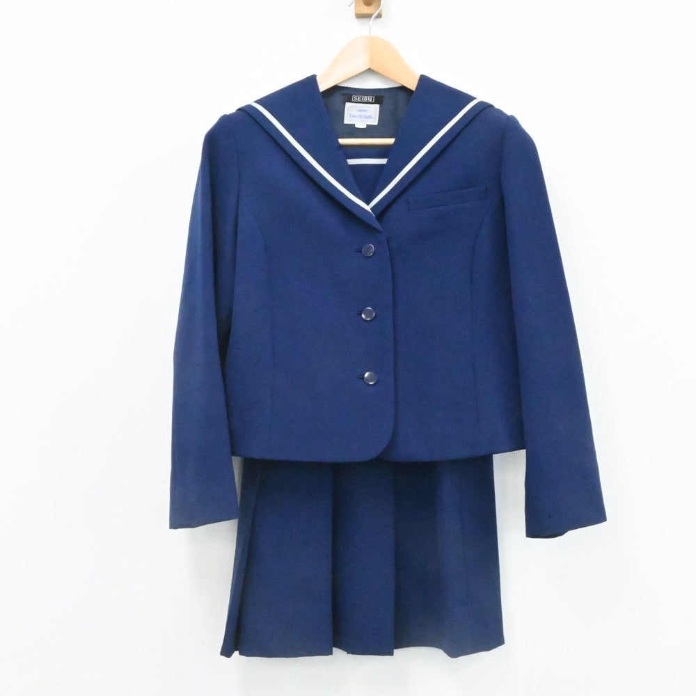 【中古】秋田県 秋田県立秋田高等学校 女子制服 3点（ブレザー・セーラー服・スカート）sf007164