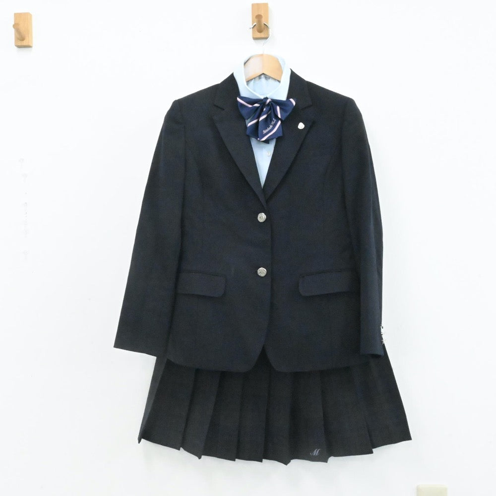 【中古】埼玉県 埼玉県立松伏高等学校 女子制服 6点（ブレザー・ニット・シャツ・スカート）sf007182