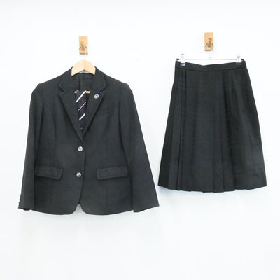 【中古】大阪府 大阪国際大和田高校 女子制服 5点（ブレザー・ニット・スカート）sf007185