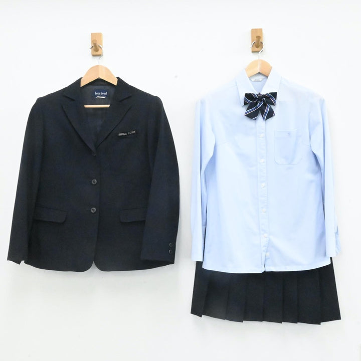 【中古制服】滋賀県 滋賀短期大学付属高等学校 女子制服 5点（ブレザー・ニット・シャツ・スカート）sf007216【リサイクル学生服】 | 中古制服 通販パレイド