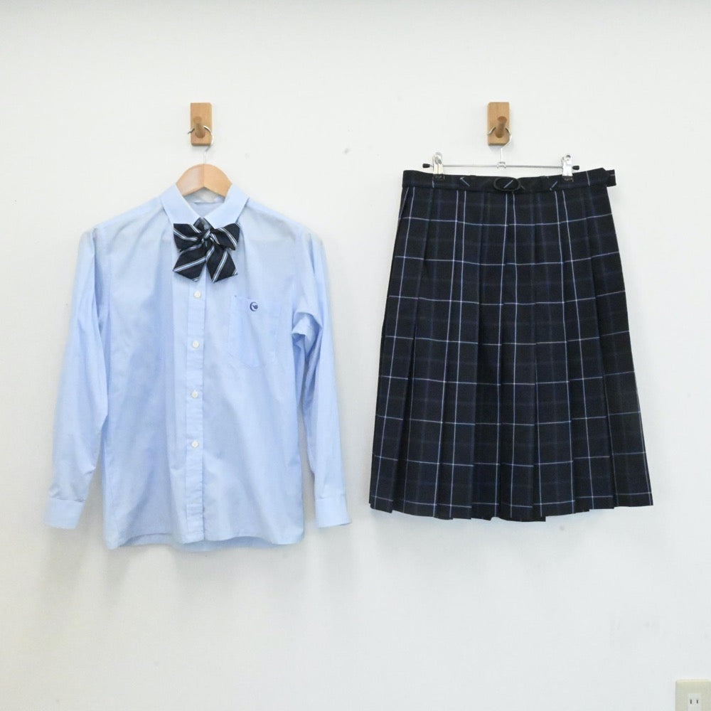 【中古】大阪府 好文学園女子高等学校 女子制服 5点（ブレザー・ニット・シャツ・スカート）sf007223