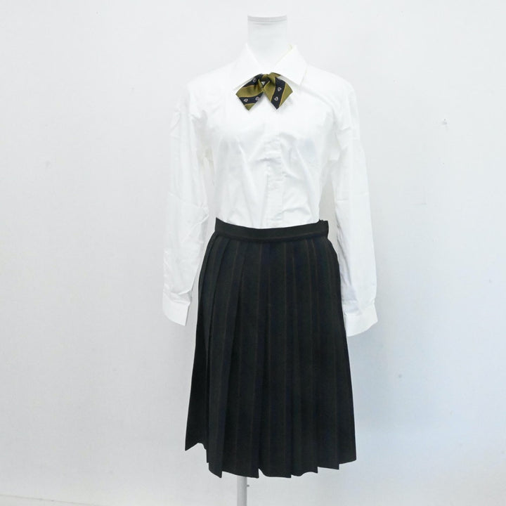 【中古】大阪府 大阪国際大和田高等学校 女子制服 5点（ブレザー・ニット・シャツ・スカート）sf007228