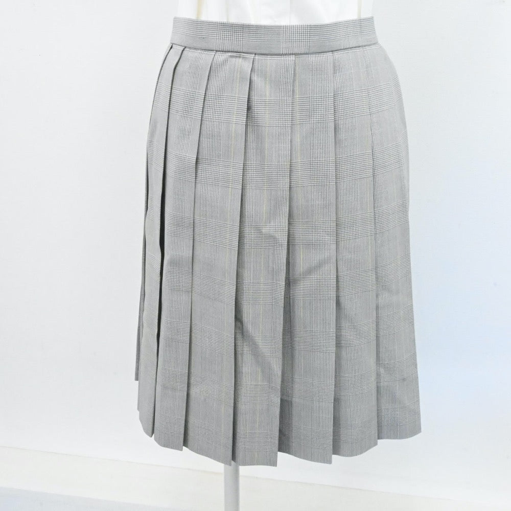 【中古】大阪府 大阪国際大和田高等学校 女子制服 4点（シャツ・ニットベスト・スカート）sf007229