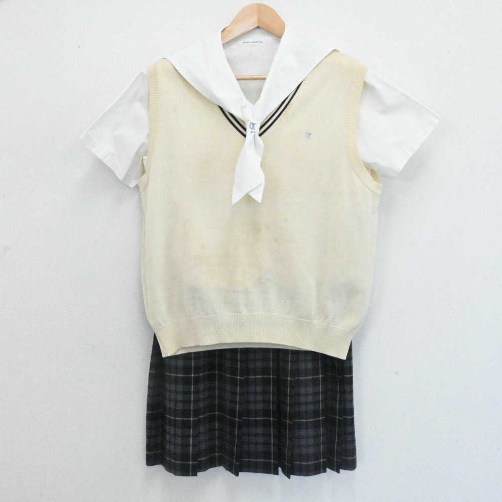 中古制服】愛媛県 愛媛県立東温高等学校 女子制服 3点