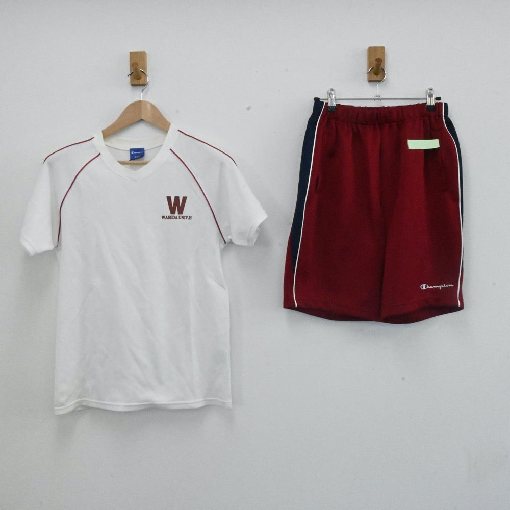 中古制服】東京都 早稲田大学高等学院 女子制服 3点（体操服 上