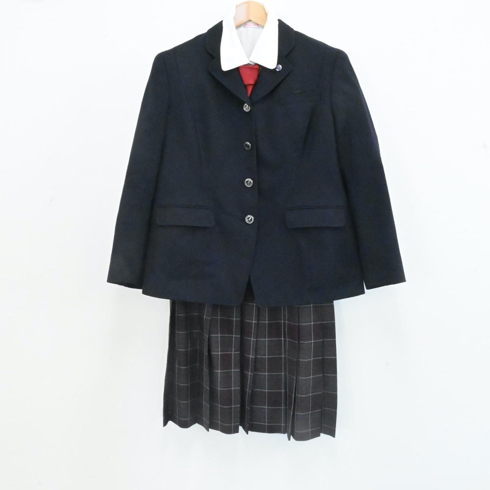 【中古】兵庫県 三田松聖高等学校 女子制服 5点（ブレザー・シャツ・スカート）sf007252