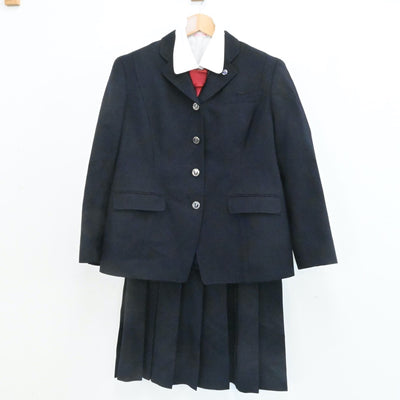 【中古】兵庫県 三田松聖高等学校 女子制服 5点（ブレザー・シャツ・スカート）sf007252