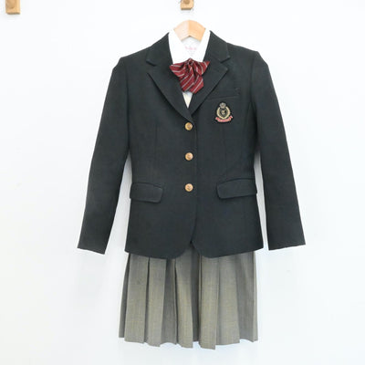 【中古】東京都 東洋高等学校 女子制服 7点（ブレザー・シャツ・ニット・スカート）sf007269