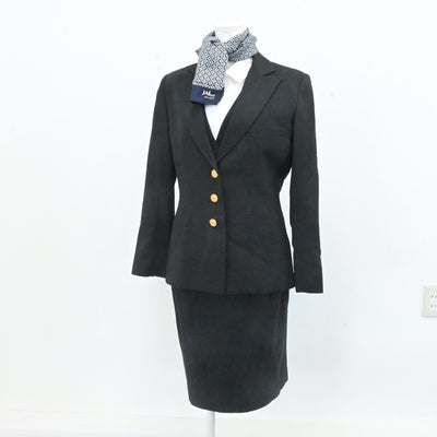 【中古】CA JAL 日本航空 キャビンアテンダント制服 7点 sf007286