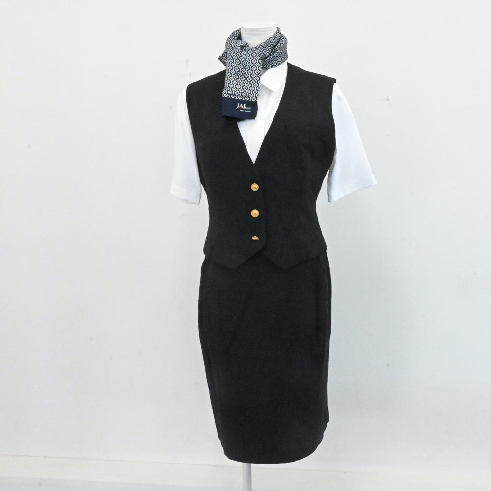 【中古】CA JAL 日本航空 キャビンアテンダント制服 7点 sf007286