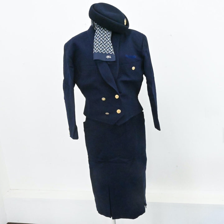 中古制服】CA JAL 日本航空 キャビンアテンダント制服 6点 sf007298