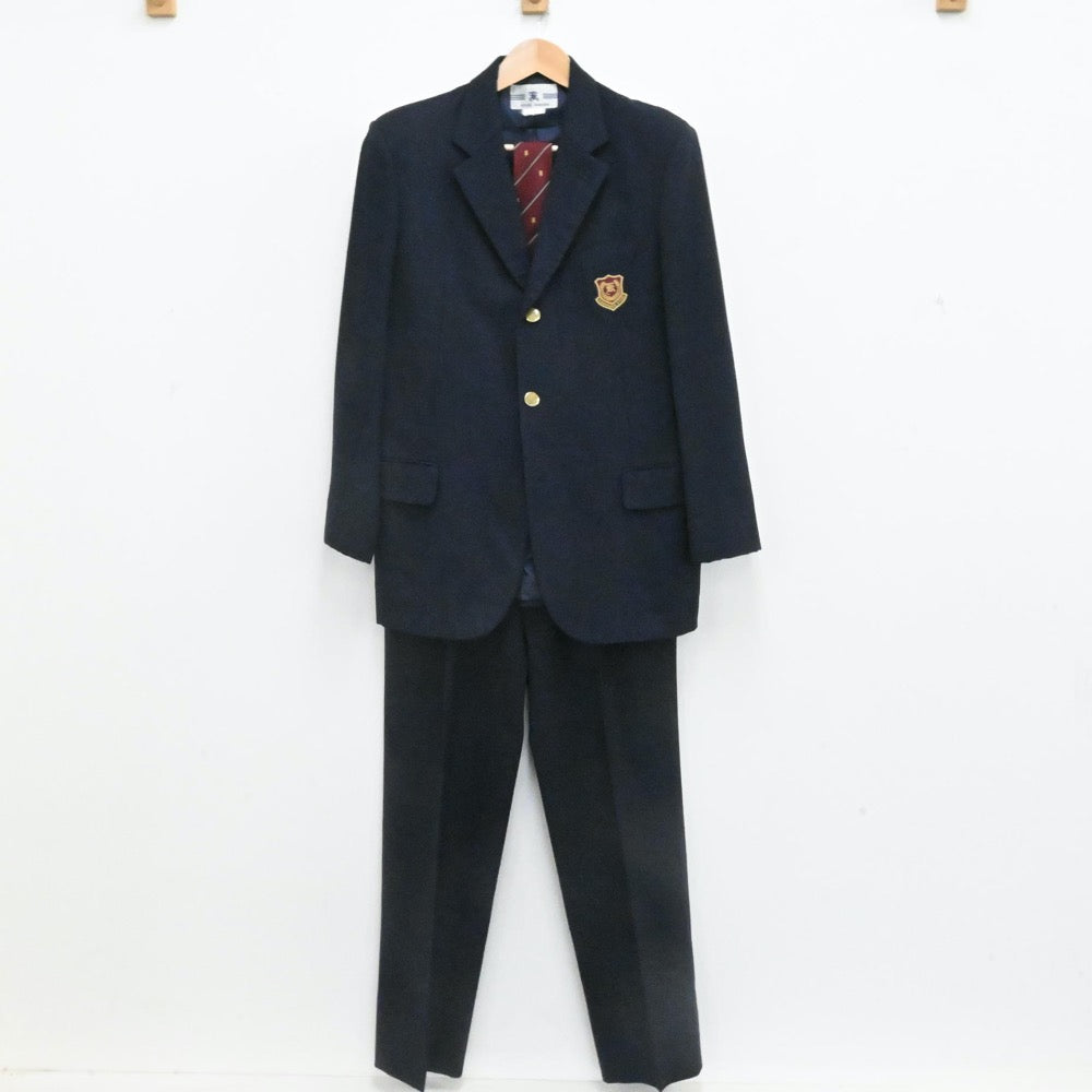 【中古】埼玉県 春日部共栄高等学校 男子制服 5点（ブレザー・ズボン）sf007316