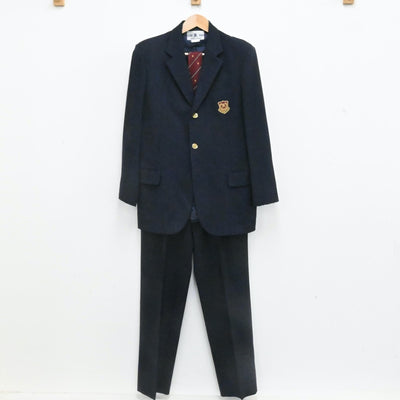 【中古】埼玉県 春日部共栄高等学校 男子制服 5点（ブレザー・ズボン）sf007316