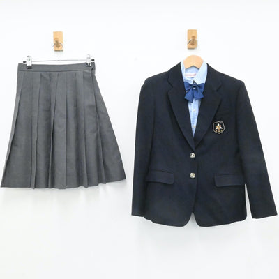 【中古】東京都 東京農業大学第三高等学校 女子制服 4点（ブレザー・シャツ・スカート）sf007324