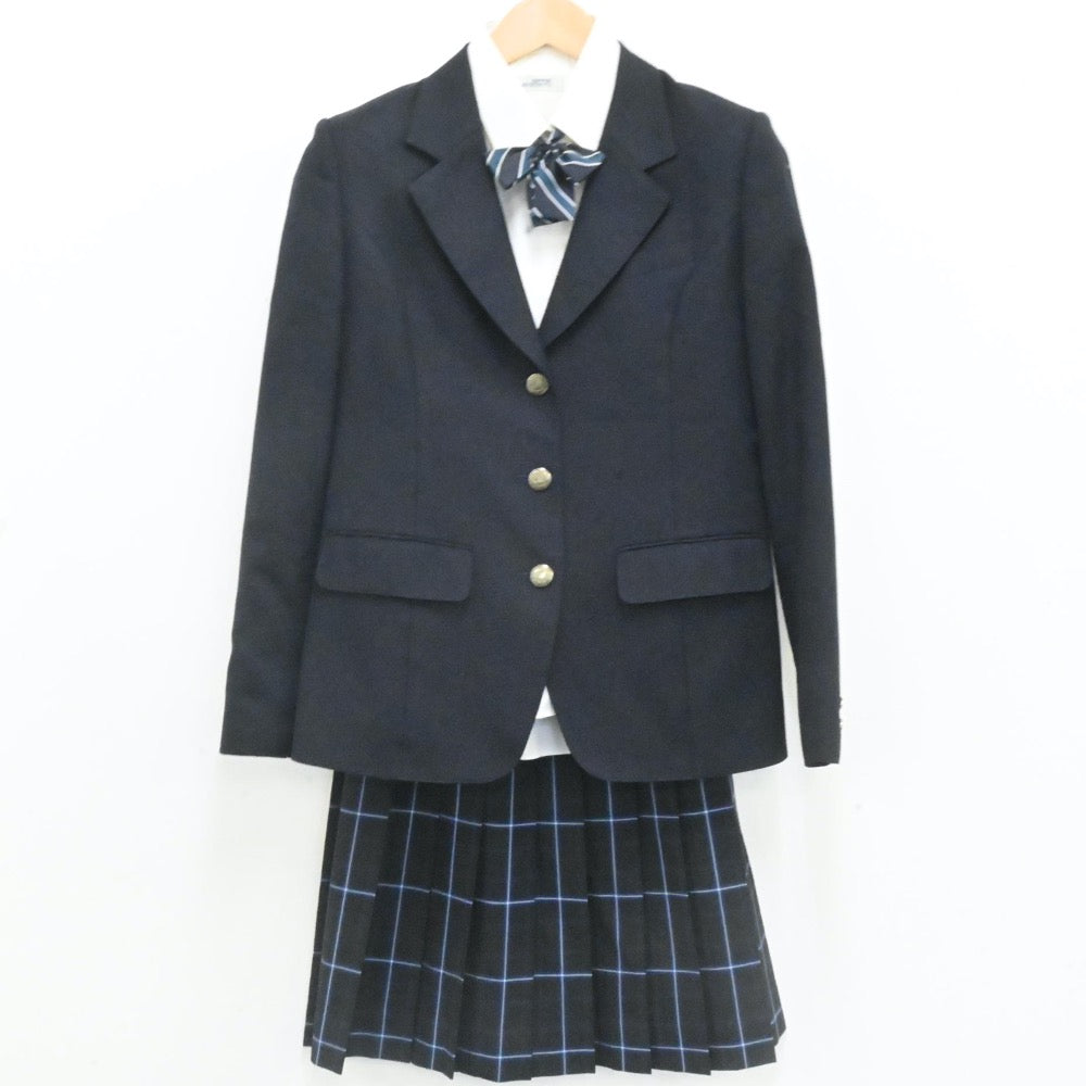 【中古】千葉県 茂原高等学校 女子制服 5点（ブレザー・シャツ・スカート）sf007328