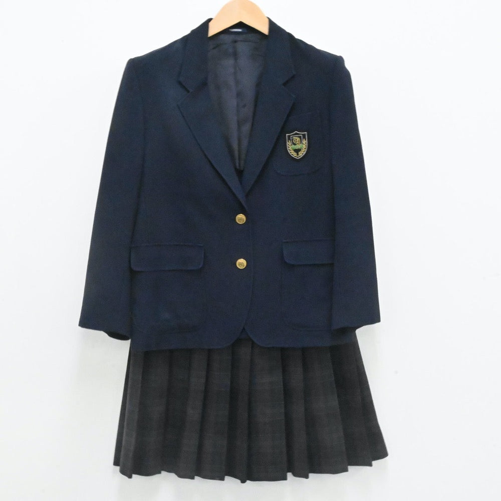 【中古】東京都 豊島学院高等学校 女子制服 3点（ブレザー・ニット・スカート）sf007330