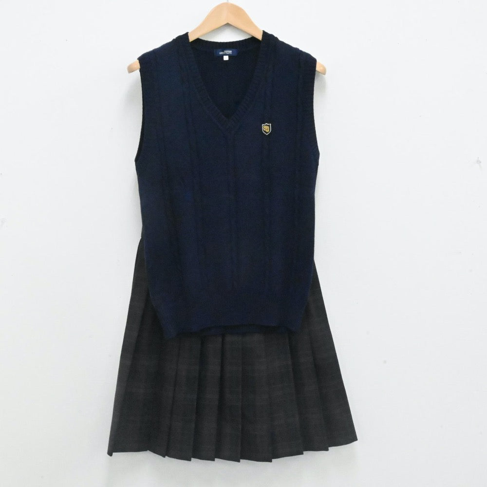 中古制服】東京都 豊島学院高等学校 女子制服 3点（ブレザー・ニットベスト・スカート）sf007331【リサイクル学生服】 | 中古制服通販パレイド