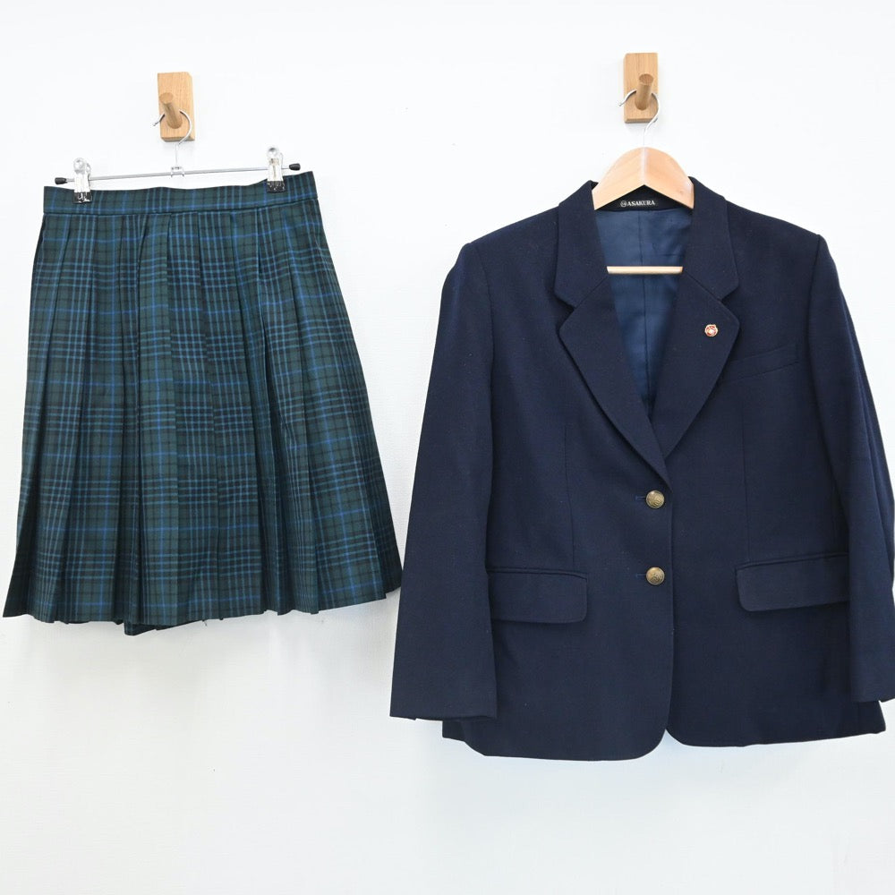 【中古】群馬県 桐生第一高等学校 女子制服 3点（ブレザー・スカート）sf007381