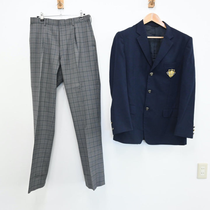 中古制服】山梨県 駿台甲府高等学校 男子制服 2点（ブレザー