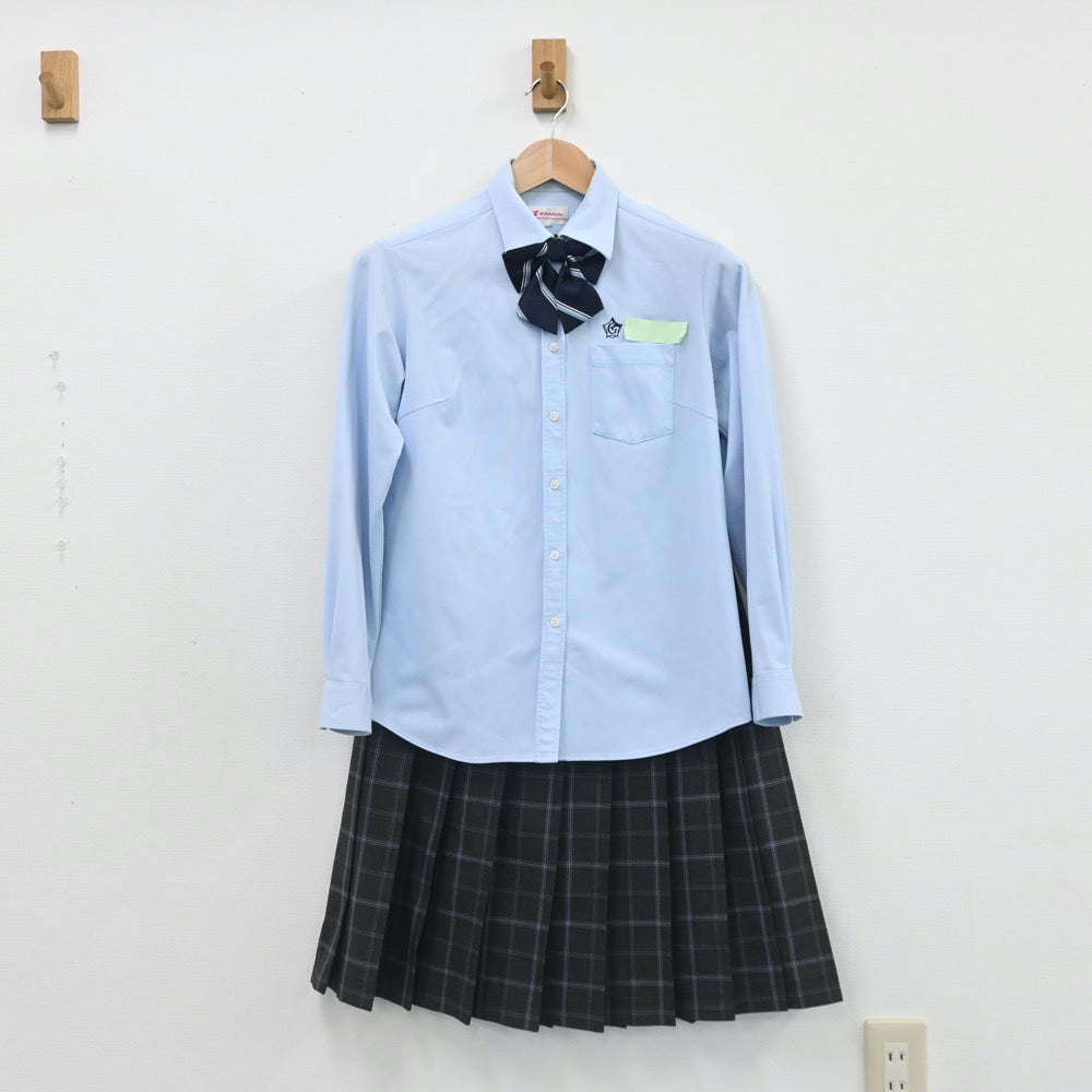 中古制服】北海道 五稜郭中学校 女子制服 5点（ブレザー・ニットベスト